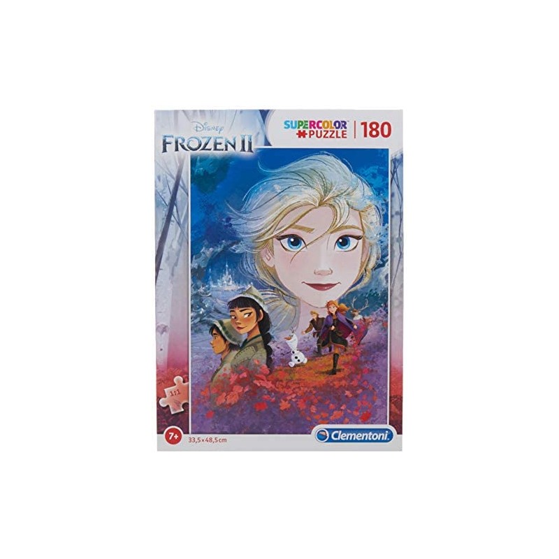 Clementoni-Clementoni-29768-Supercolor Disney Frozen 2-180 Pezzi, Puzzle Bambini, Multicolore, 29768