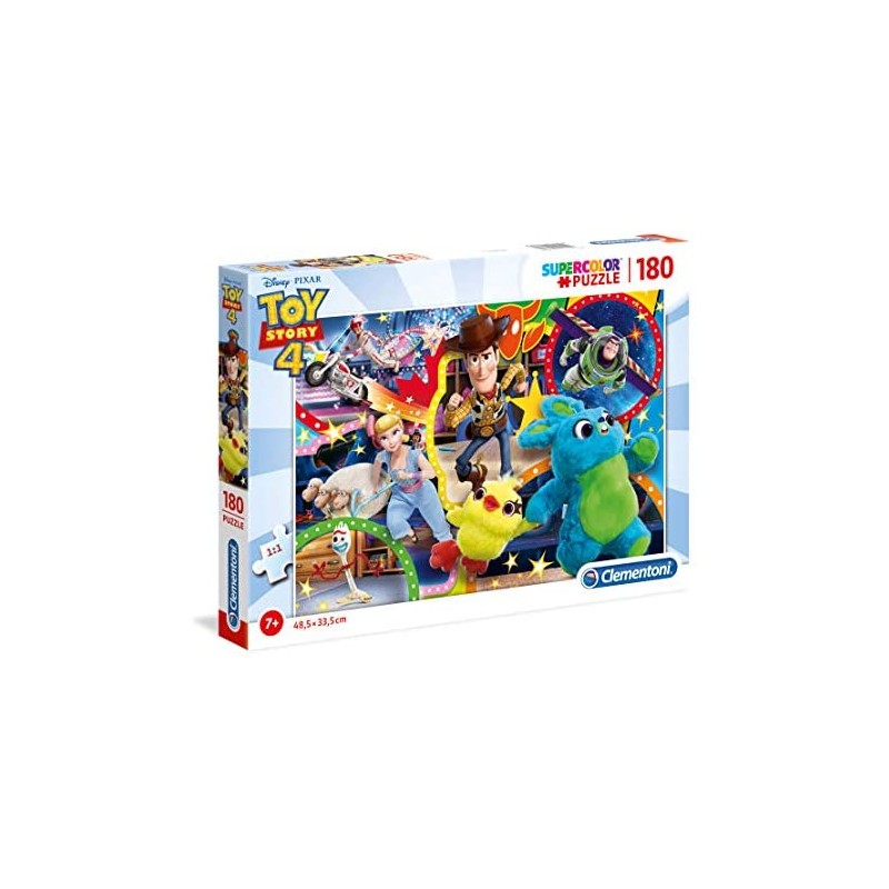 Clementoni- Supercolor Puzzle-Toy Story 4-180 Pezzi, Multicolore, 29769