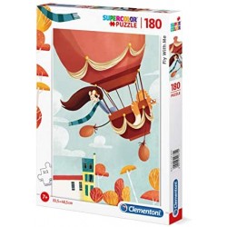 Clementoni - 29770 - Supercolor Puzzle - Fly With Me - 180 Pezzi - Made In Italy - Puzzle Bambini 7 Anni +