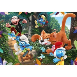 Clementoni - Puzzle Puffi 180 pz The Smurfs Supercolor, Medium, CL29779