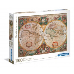 Clementoni-Mappa Antica Puzzle, 1000 Pezzi, Multicolore, 31229