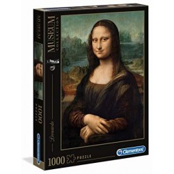 Clementoni- Leonardo-Gioconda Louvre Museum Collection Puzzle, 1000 Pezzi, 31413