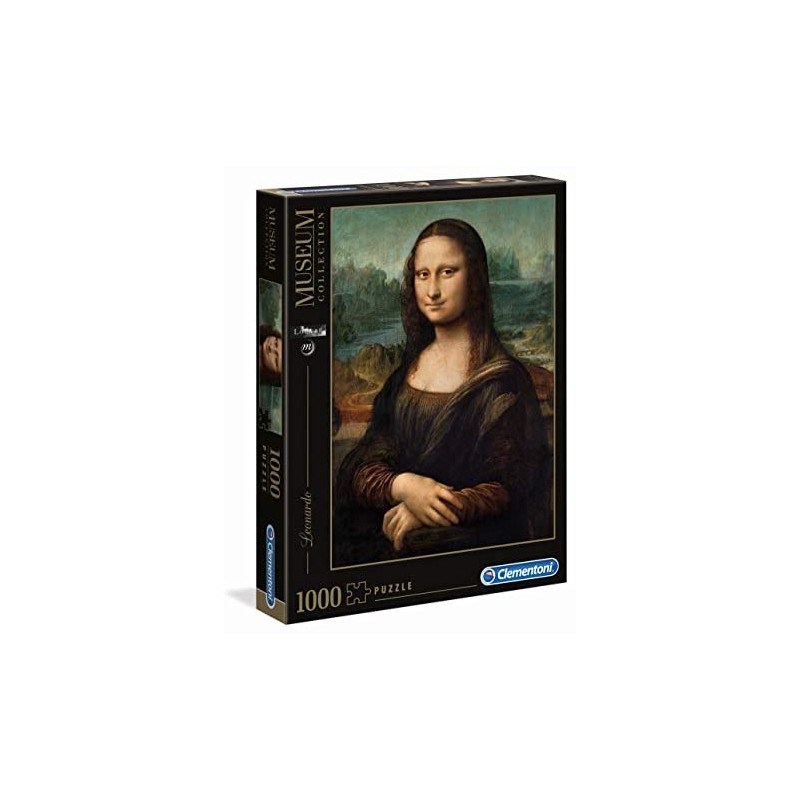 Clementoni- Leonardo-Gioconda Louvre Museum Collection Puzzle, 1000 Pezzi, 31413