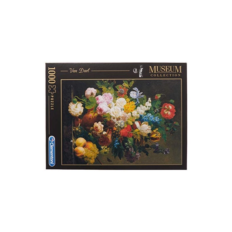 Clementoni- Van Dael-Vaso di Fiori Louvre Museum Collection Puzzle, 1000 Pezzi, 31415