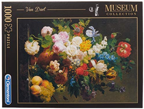 Puzzle 1000 Pezzi - Van Dael Bowl of Flower - Museum Collection Clementoni