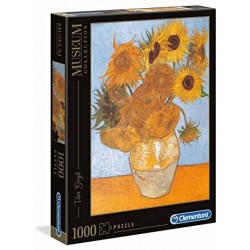 Clementoni- Van Gogh-Girasoli Museum Collection Puzzle, 1000 Pezzi, 31438