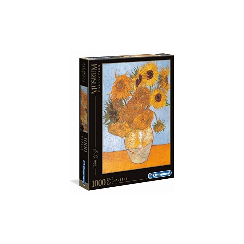 Clementoni- Van Gogh-Girasoli Museum Collection Puzzle, 1000 Pezzi, 31438