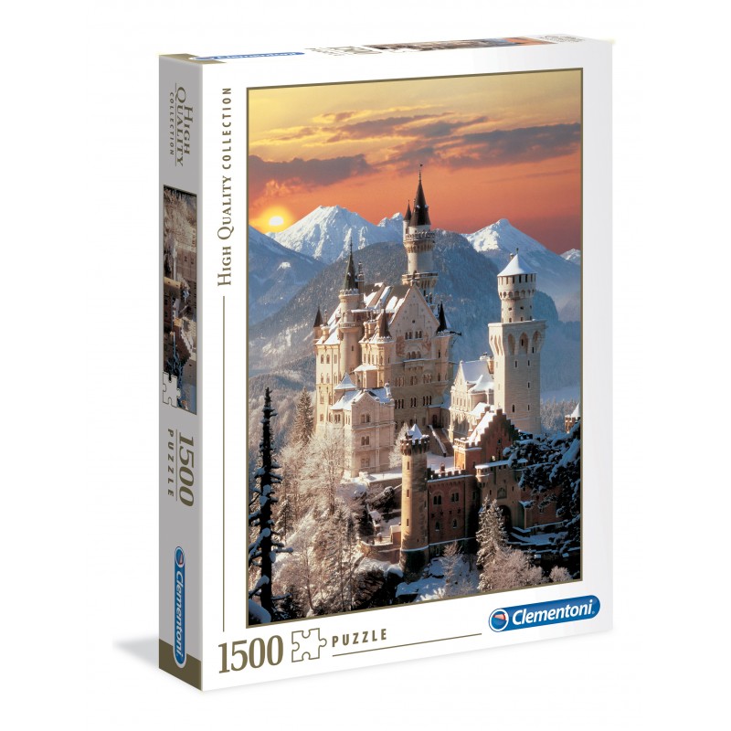 Clementoni - Puzzle High Quality Collection Castello di Neuschwanstein, 1500 Pezzi - CL31925