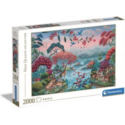 Clementoni - Puzzle High Quality Collection Pacifica Selva 2000 pz - The Peaceful Jungle Paesaggi, Medium - CL32571