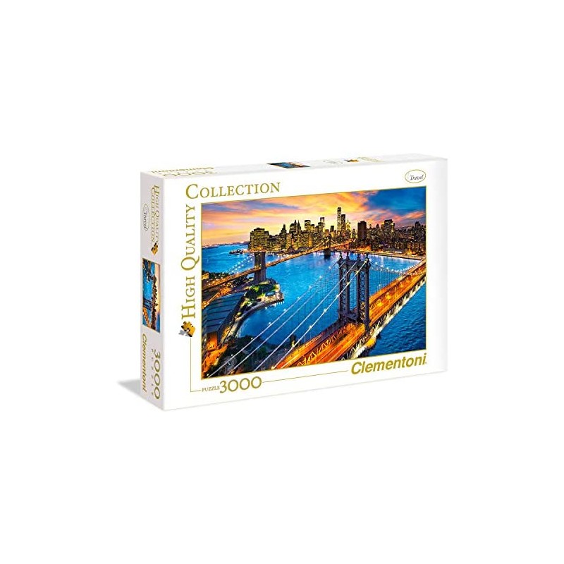 Clementoni- New York High Quality Collection Puzzle, 3000 pezzi, 33546