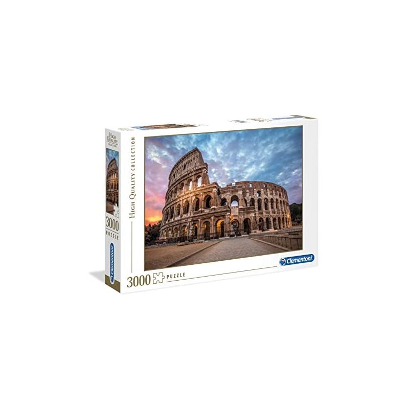 Clementoni - 33548 - High Quality Collection Puzzle - Coliseum Sunrise - 3000 Pezzi - Made In Italy - Puzzle Adulto