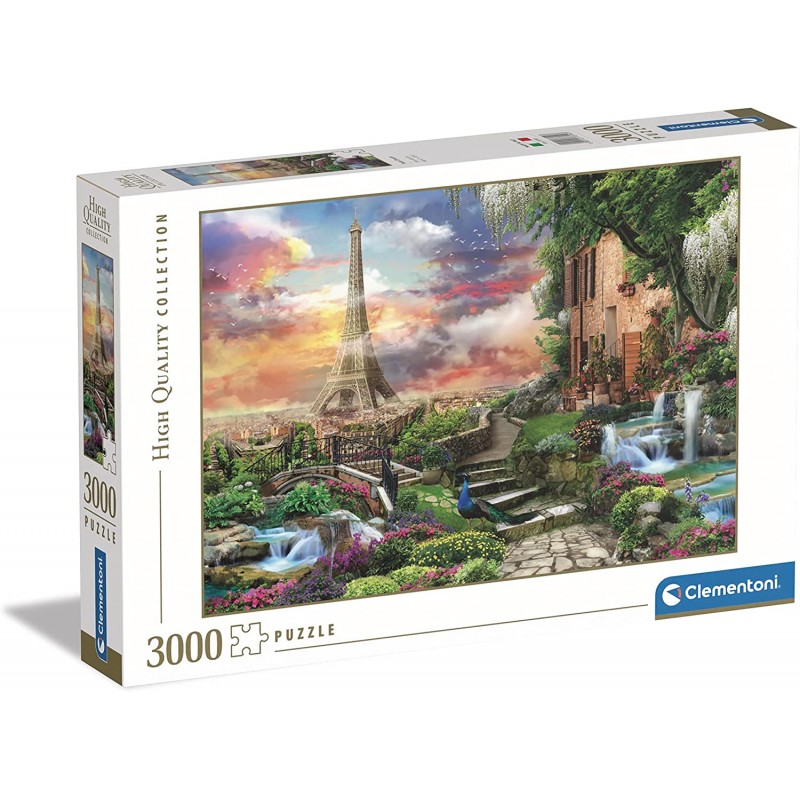 Clementoni - Puzzle High Quality Collection Paris Dream, 3000 Pezzi, Paesaggi, Città, Medium - CL33550