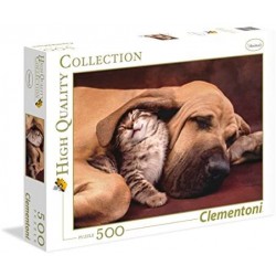 Clementoni- Fototeca Puppies High Quality Collection Puzzle, 500 pezzi, 35020