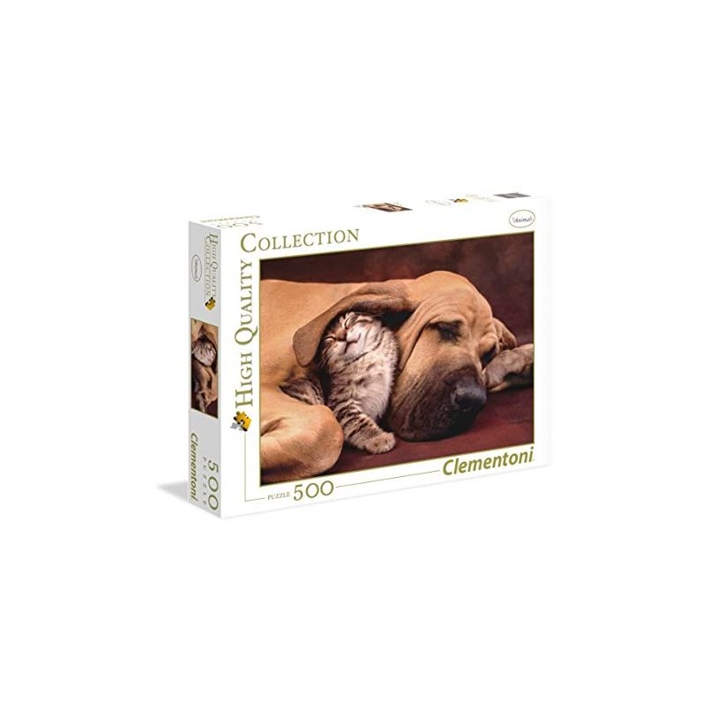 Clementoni- Fototeca Puppies High Quality Collection Puzzle, 500 pezzi, 35020