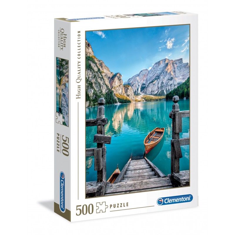 Clementoni- Braies Lake High Quality Collection Puzzle, 500 pezzi, 35039