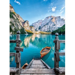 Clementoni- Braies Lake High Quality Collection Puzzle, 500 pezzi, 35039