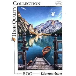 Clementoni- Braies Lake High Quality Collection Puzzle, 500 pezzi, 35039