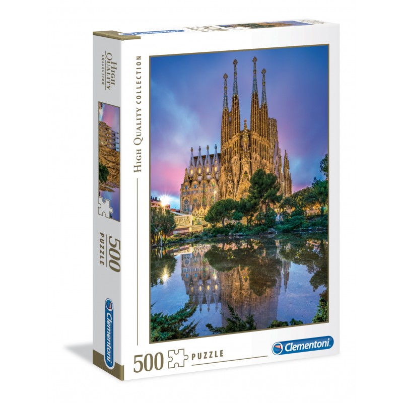 Clementoni Collection Puzzle-Barcelona-500 Pezzi, Multicolore, 35062