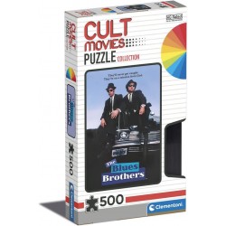 Clementoni - Puzzle Cult Movies - The Blues Brothers - 500 pezzi - puzzle film famosi, puzzle film cult - CL35109
