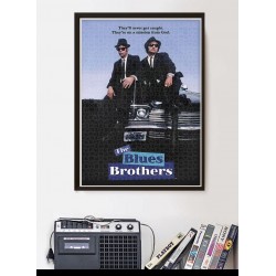 Clementoni - Puzzle Cult Movies - The Blues Brothers - 500 pezzi - puzzle film famosi, puzzle film cult - CL35109