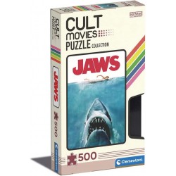 Clementoni - Cult Movies - Jaws - Puzzle, Medium, 500 pezzi - CL35111