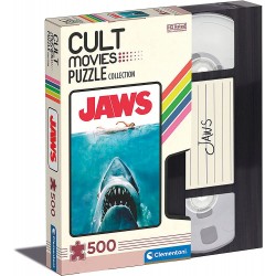Clementoni - Cult Movies - Jaws - Puzzle, Medium, 500 pezzi - CL35111
