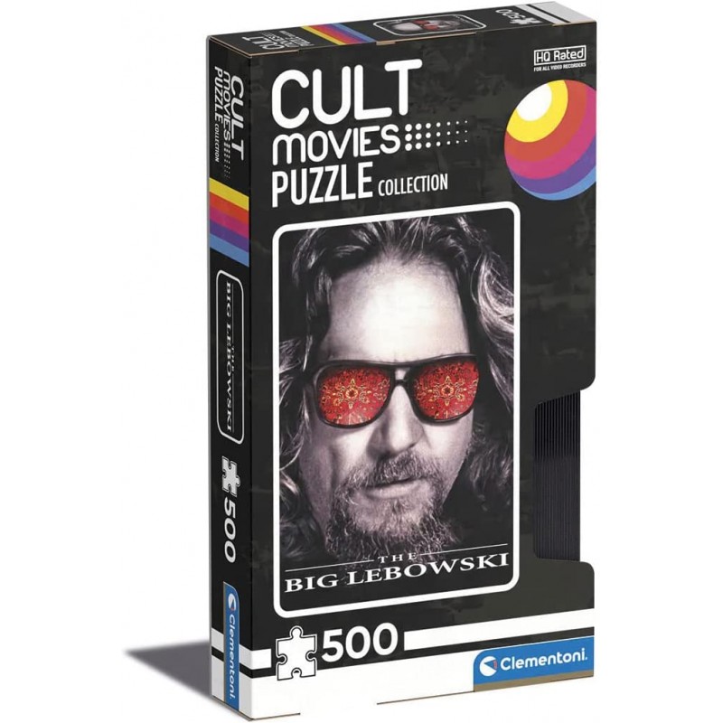 Clementoni - Cult Movies - The Big Lebowsky - Puzzle, Medium, 500 pezzi - CL35113