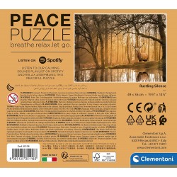 Clementoni - Peace Puzzle - The Forest - 500 pezzi - puzzle paesaggi, puzzle rilassanti, medium - CL35118