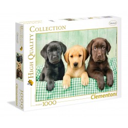 Clementoni-I Tre Labrador Puzzle, 1000 Pezzi, Multicolore, 39279