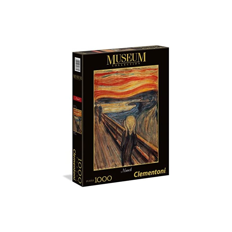 Clementoni- L Urlo di Munch Museum Collection Puzzle, 1000 Pezzi, 39377