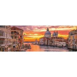 Clementoni - Puzzle High Quality Collection PanoramaThe Grand Canal-Venice, 1000 Pezzi, One size - CL39426