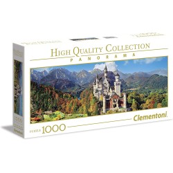 Clementoni - Puzzle High Quality Collection Panorama - Castello di Neuschwanstein, 1000 Pezzi - CL39438