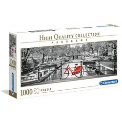 Clementoni Collection Panorama Puzzle Amsterdam Bicycle, 1000 Pezzi, Colore Neutro, 39440