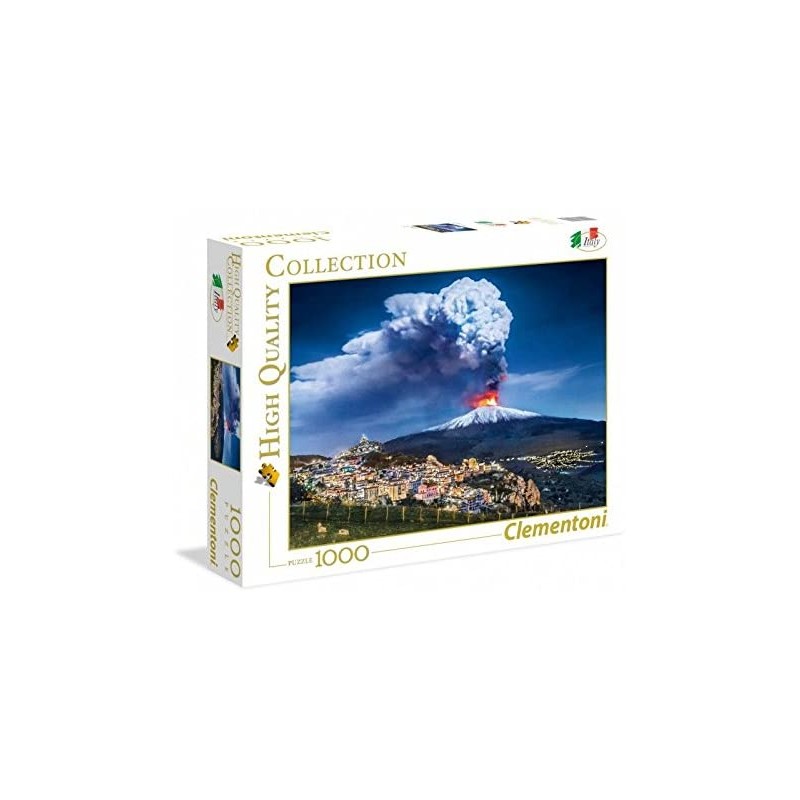 Clementoni- High Quality Collection-Etna Puzzle, 1000 Pezzi, Multicolore, 39453