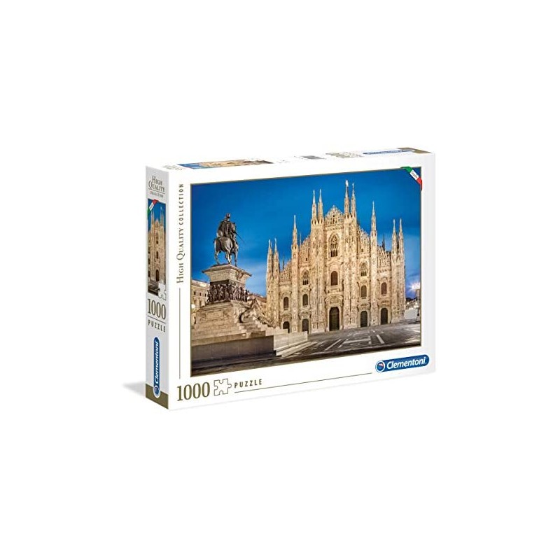 Clementoni- High Quality Collection-Milan Puzzle, 1000 Pezzi, Multicolore, 39454