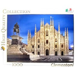 Clementoni- High Quality Collection-Milan Puzzle, 1000 Pezzi, Multicolore, 39454