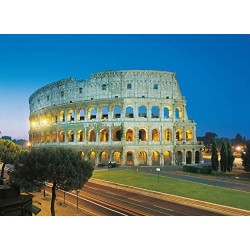Clementoni- High Quality Collection-Roma, Colosseo Puzzle-1000 Pezzi, Multicolore, 39457