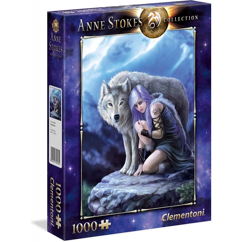 Clementoni - Puzzle Anne Stokes Collection - Protector Puzzle, 1000 Pezzi - CL39465