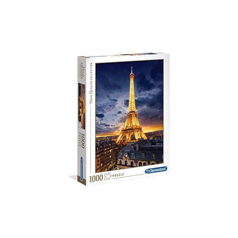 Clementoni - 39514 - High Quality Collection Puzzle - Tour Eiffel - 1000 Pezzi - Made In Italy - Puzzle Adulto