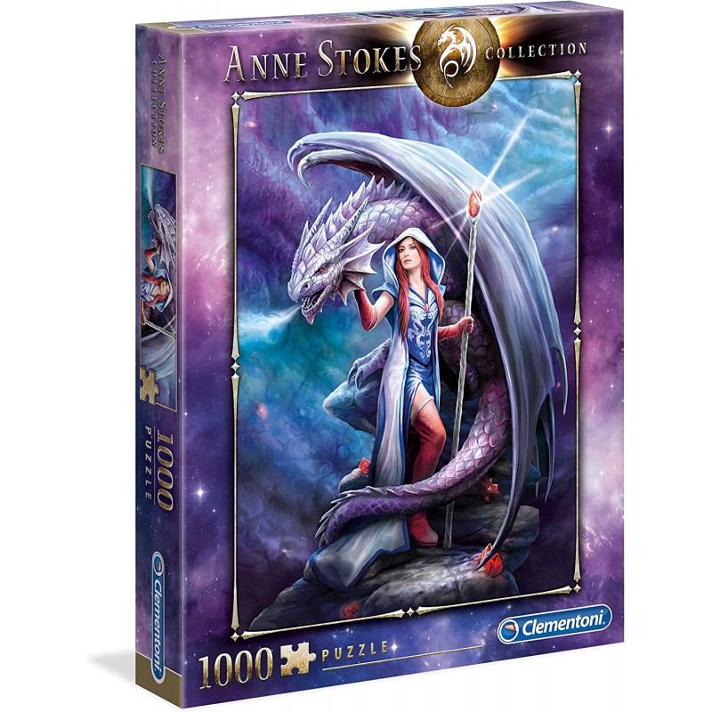 Clementoni - Puzzle Anne Stokes Collection - Dragon Mage - 1000 Pezzi - CL39525