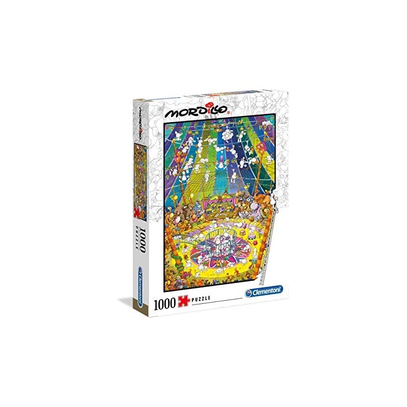 Clementoni - 39536 - Mordillo Puzzle - The Show - 1000 Pezzi - Made In Italy - Puzzle Adulti