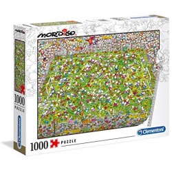 Clementoni - 39537 - Mordillo Puzzle - The Match - 1000 Pezzi - Made In Italy - Puzzle Adulti