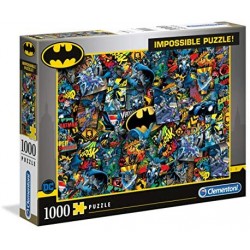 Clementoni - 39575 - Impossible Puzzle - Batman - 1000 pezzi - Made in Italy - puzzle adulti