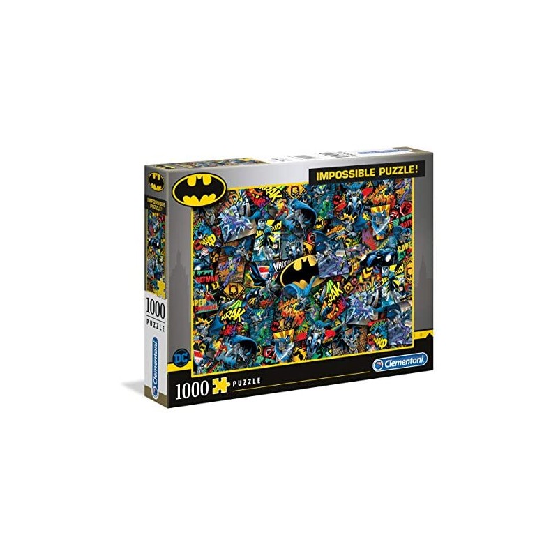 Clementoni - 39575 - Impossible Puzzle - Batman - 1000 pezzi - Made in Italy - puzzle adulti