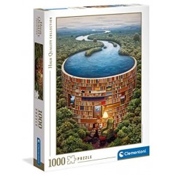 Clementoni Collection-Bibliodame-puzzle adulti 1000 pezzi, Made in Italy, 39603