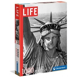 Clementoni Life Magazine adulti 1000 pezzi, bianco e nero, vintage, fotografie famose, foto iconiche-Made in Italy, puzzle, Mult