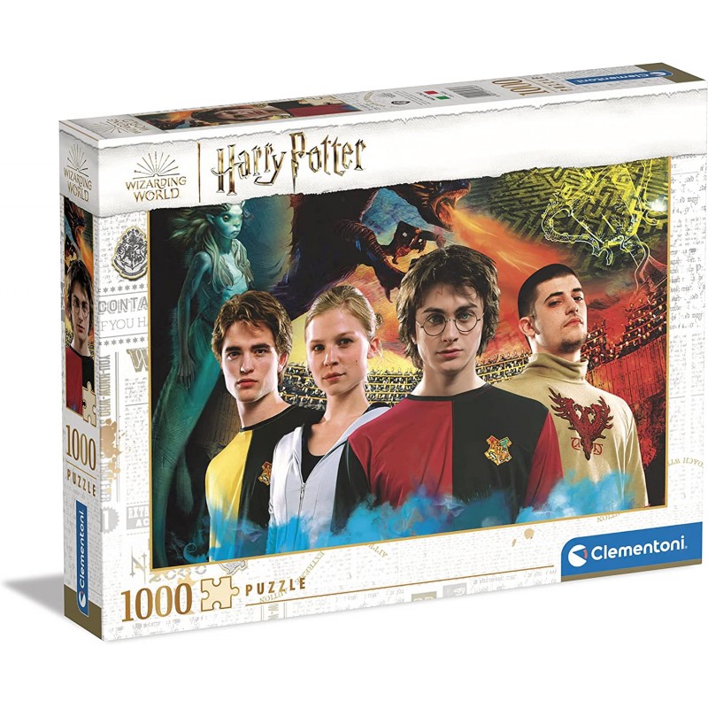 Clementoni - Puzzle Harry Potter 1000 pz, Fantasy, Film Famosi - CL39656