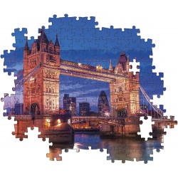 Clementoni - Puzzle High Quality Collection Tower Bidge At Night - 1000 Pezzi, Paesaggi, Città, Londra - CL39674