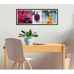 Clementoni - Puzzle Squid Game Panorama - 1000 Pezzi, Serie Tv, Netflix - CL39694