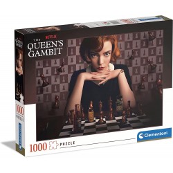 Clementoni - Puzzle La Regina degli Scacchi (Queen s Gambit) - 1000 Pezzi, Puzzle Serie Tv, Netflix - CL39697